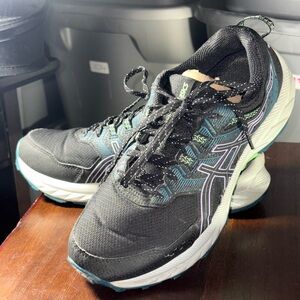ASICS Women's GEL VENTURE 9 Black/Lilac Athletic Shoes(123)